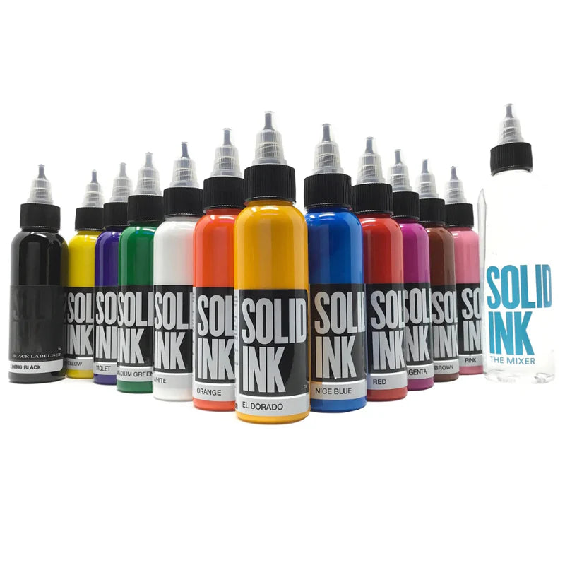 Solid Ink - 12 Color Spectrum Set 1oz Bottles