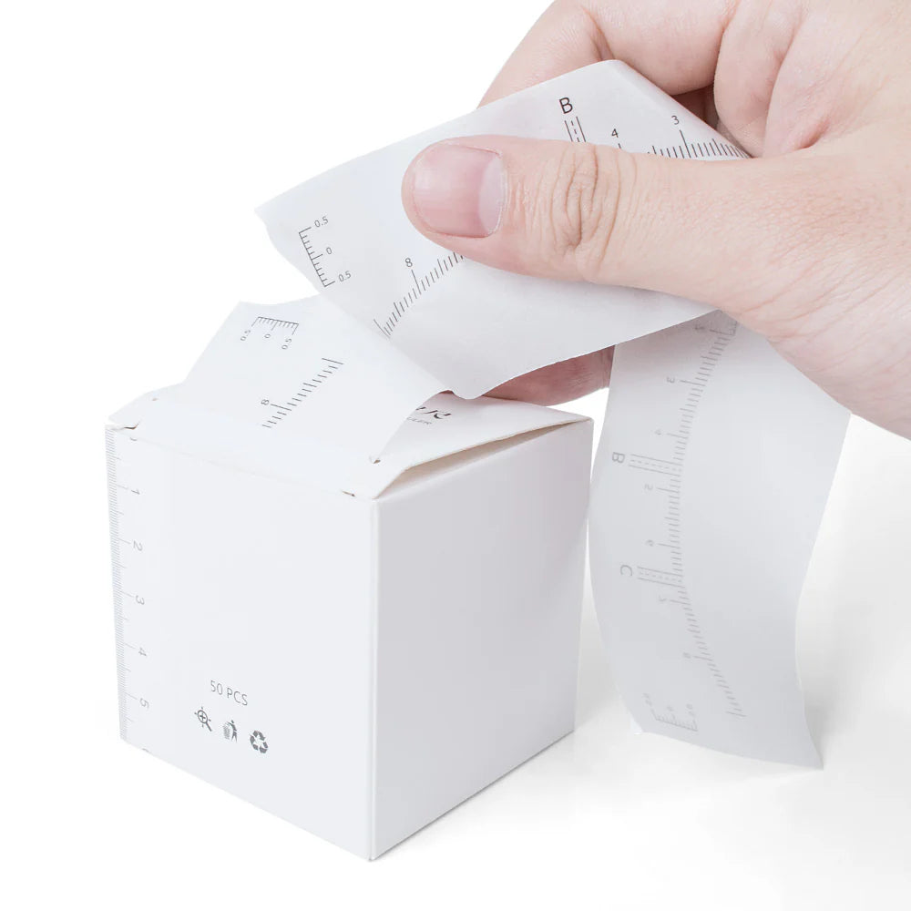Disposable Eyebrow Ruler Sticker(50pcs)