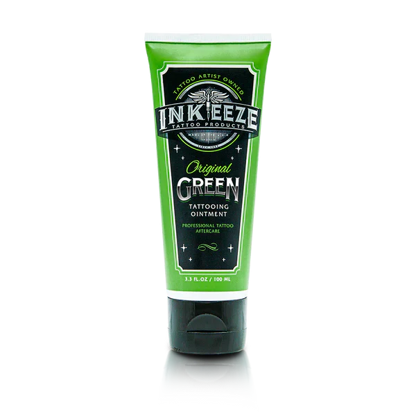 INK-EEZE Green Glide Tattoo ointment - 3.3oz.