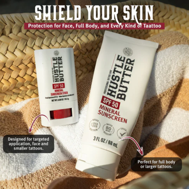 Hustle Butter Mineral Sunscreen Lotion — SPF 50 — Single or Case of 12