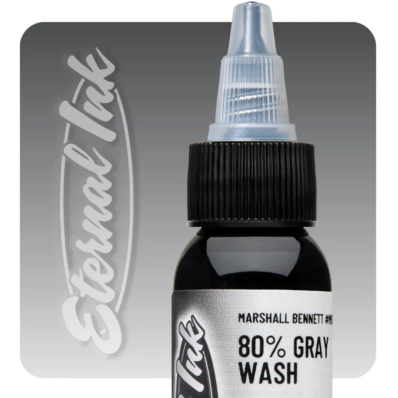 Eternal Tattoo Ink - Marshall Bennett 80% Gray Wash