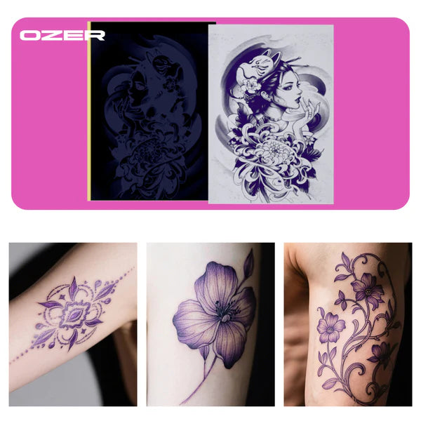 OZER X Dedicated Template Paper 100 Sheets of Premium Tattoo Transfer Paper A4-sized transfer paper for crisp designs, ideal for tattoo artists