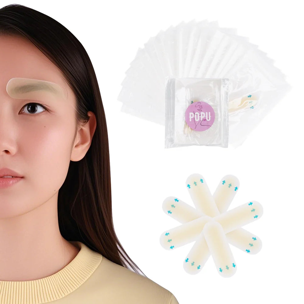 POPU PMU Mimic Eyebrow Transfer Practice Sticker