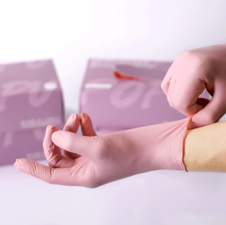 POPU Permanent Makeup Disposable Nitrile Gloves(100Pcs)