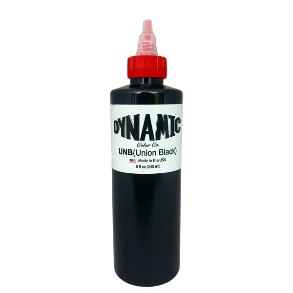 Dynamic Union Black Tattoo Ink — 8oz Bottle