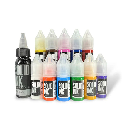 Solid Ink - 12 Color Mini Travel Set 10ml Bottles