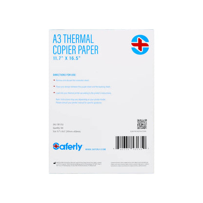 A3 Thermal Copier Paper — 11.7” x 16.5” — 100 Sheets