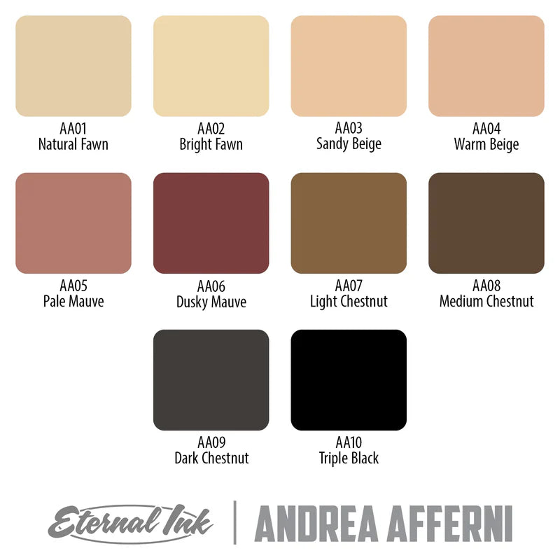 Eternal Tattoo Ink - Andrea Afferni Signature Series Portrait Set