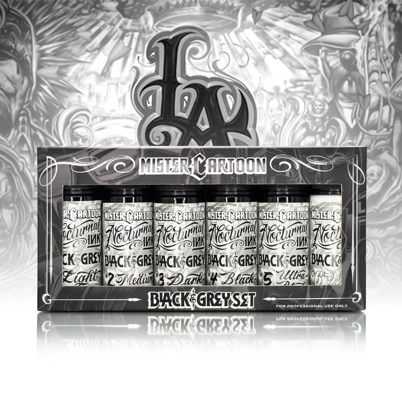 Eternal Tattoo Ink — 6 4oz Bottles—Bishop x Mister Cartoon Ink Set