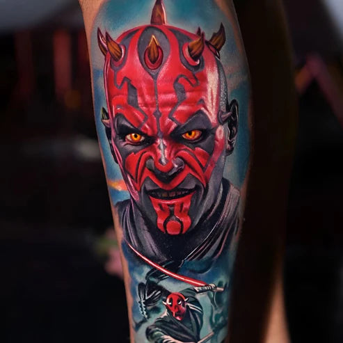 Bright Red Tattoo Ink