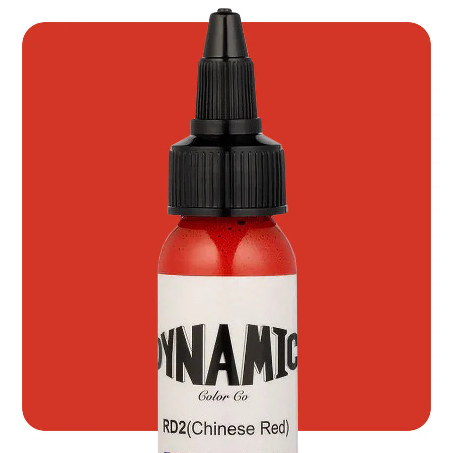 Dynamic Chinese Red Tattoo Ink - 1oz. Bottle