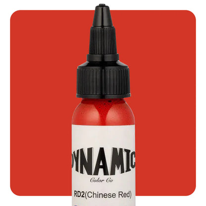 Dynamic Chinese Red Tattoo Ink - 1oz. Bottle