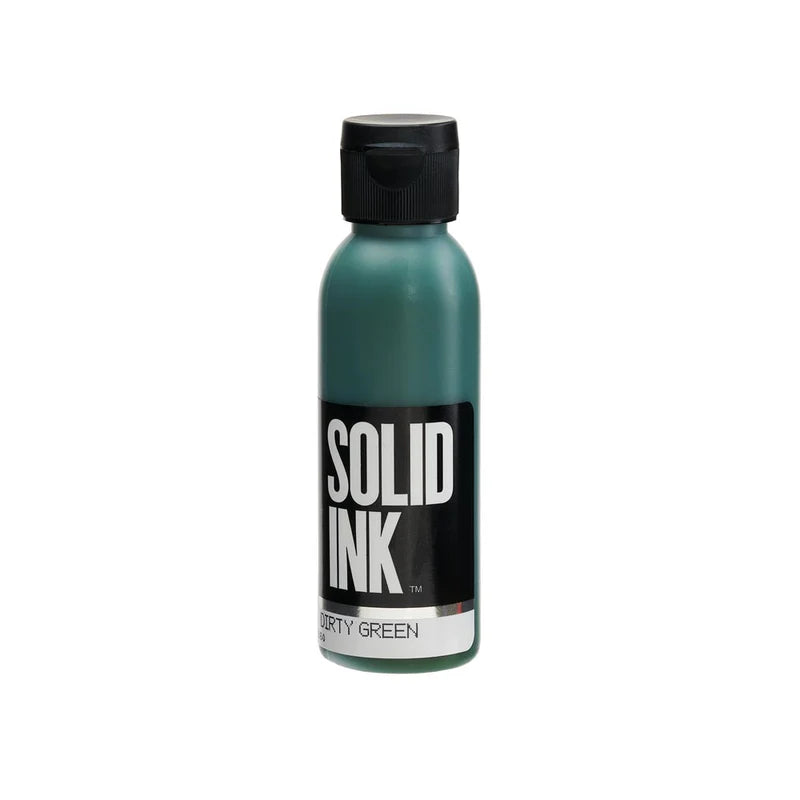 Solid Ink "Old Pigments" — 2oz Bottle — Dirty Green