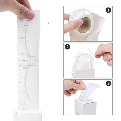 Disposable Eyebrow Ruler Sticker（50pcs）