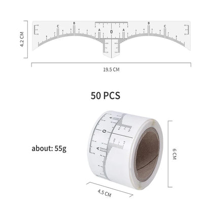 Disposable Eyebrow Ruler Sticker（50pcs）