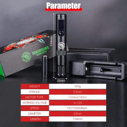 Dragonhawk Wireless Tattoo Machine Pen | X4