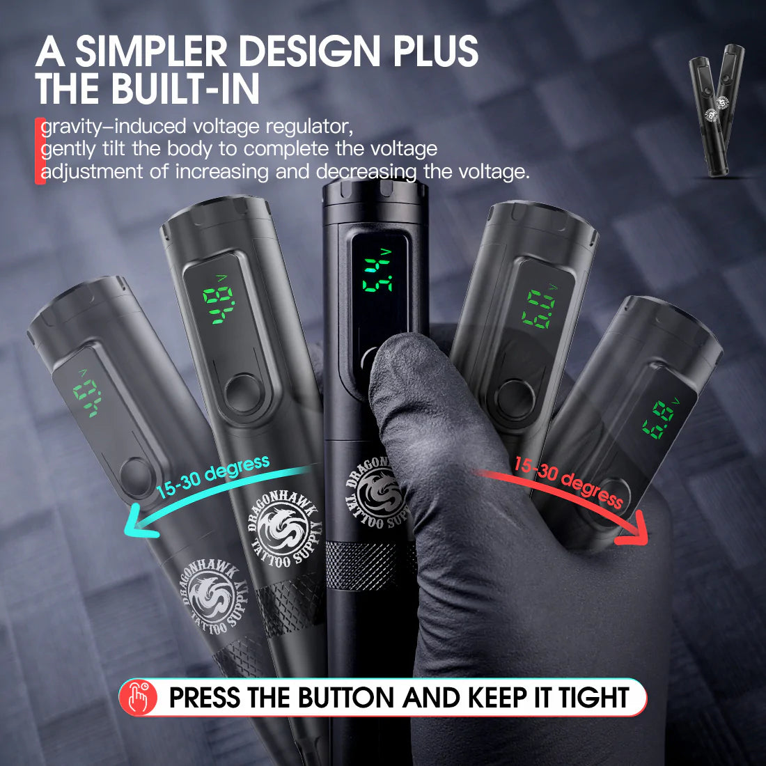 Dragonhawk Wireless Tattoo Machine Pen | X4