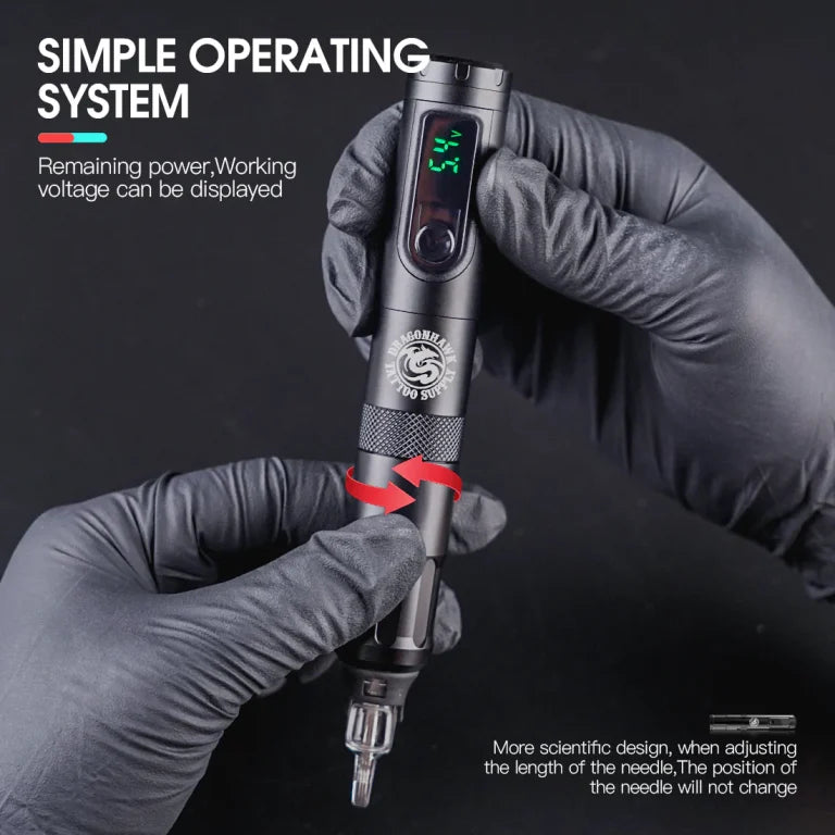 Dragonhawk Wireless Tattoo Machine Pen | X4