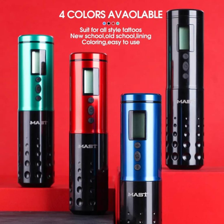 Dragonhawk Wireless Tattoo Machine Rotary Pen with 3.5MM/4.2MM Stroke Two Replaceable Batteries | Mast Lancer