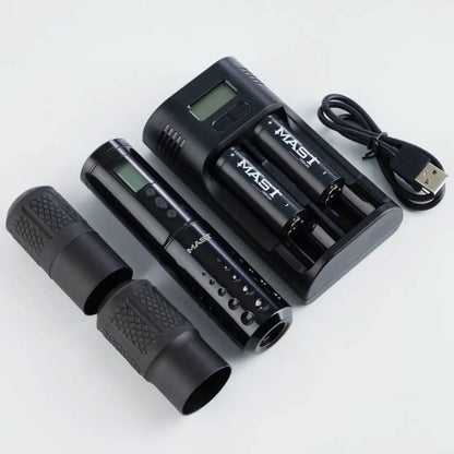 Dragonhawk Wireless Tattoo Machine Rotary Pen with 3.5MM/4.2MM Stroke Two Replaceable Batteries | Mast Lancer