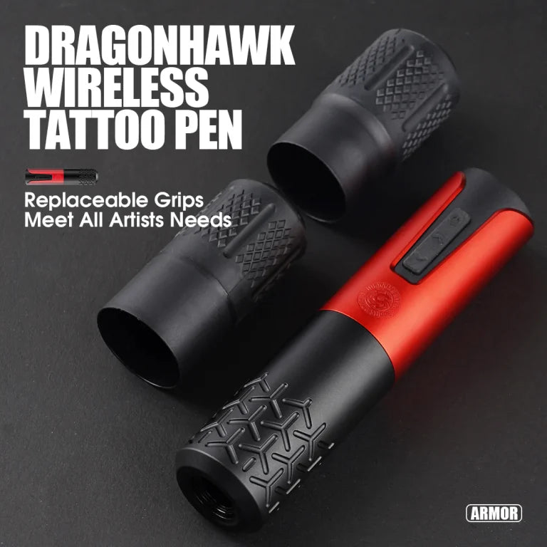 Dragonhawk Wireless Tattoo Machine Rotary Pen with Replaceable Batteries | Armor