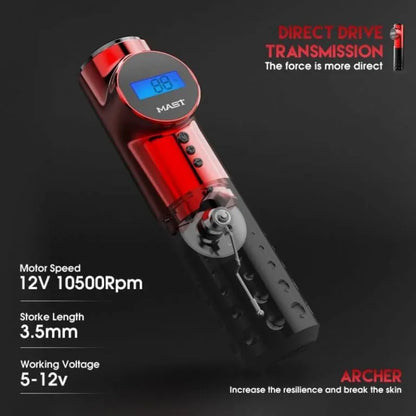 Dragonhawk Wireless Tattoo Machine With 3.5MM/4.2MM Stroke | Mast Archer