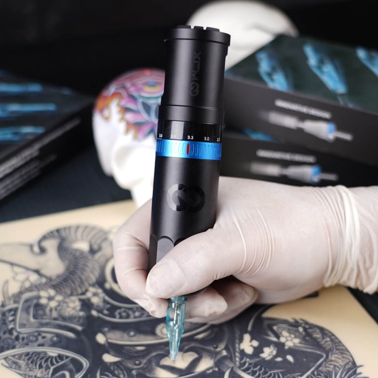 Dragonhawk Wireless Tattoo Pen Machine 2.4-4.2MM Strokes Fast Charging | WJX W3