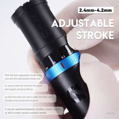 Dragonhawk Wireless Tattoo Pen Machine 2.4-4.2MM Strokes Fast Charging | WJX W3