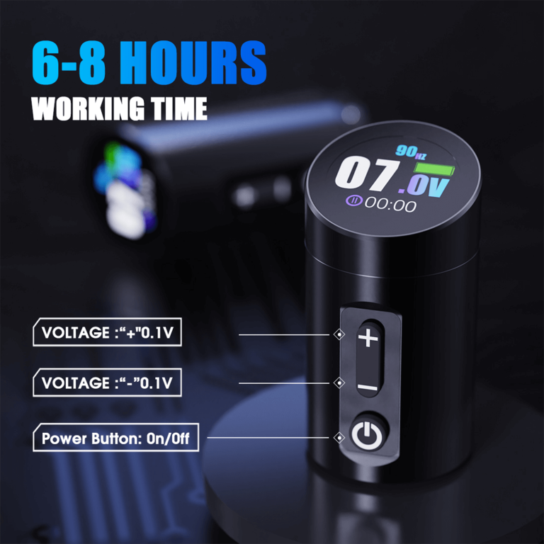 Dragonhawk Wireless Tattoo Pen Machine 2.4-4.2MM Strokes Length | Mast Flip 3