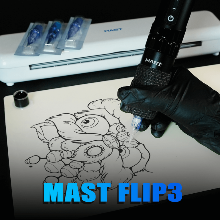Dragonhawk Wireless Tattoo Pen Machine 2.4-4.2MM Strokes Length | Mast Flip 3