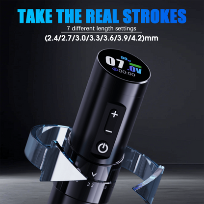 Dragonhawk Wireless Tattoo Pen Machine 2.4-4.2MM Strokes Length | Mast Flip 3
