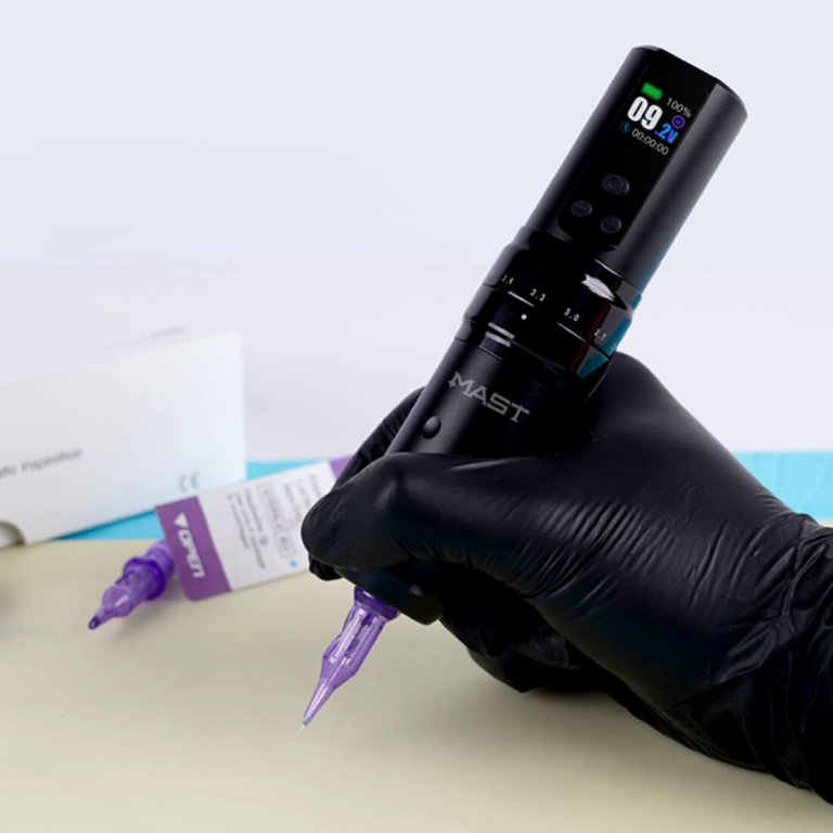 Dragonhawk Wireless Tattoo Pen Machine 2.4-4.2MM Strokes Length | Mast Fold 2 Pro