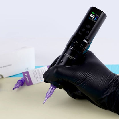 Dragonhawk Wireless Tattoo Pen Machine 2.4-4.2MM Strokes Length | Mast Fold 2 Pro (2 Batteries ver.)