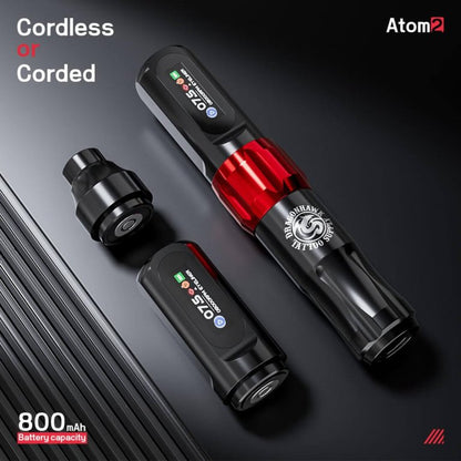 Dragonhawk Wireless Tattoo Pen Machine 2.8 MM Stroke | Atom 2