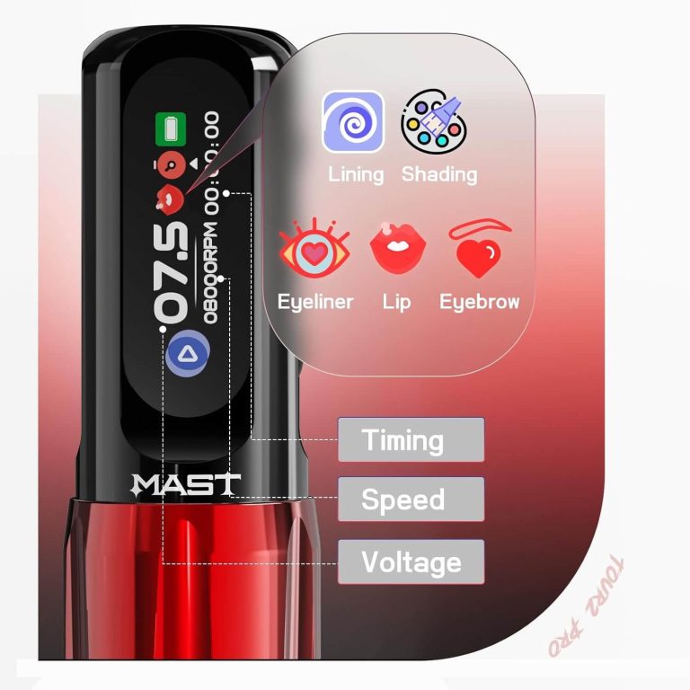 Dragonhawk Wireless Tattoo Pen Machine 3.5MM Strokes Length | Mast Tour 2 Pro