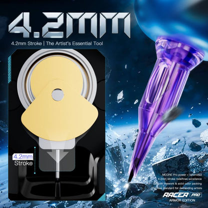 Dragonhawk Wireless Tattoo Pen Machine 4.2MM Strokes Length | Mast Racer Pro Armor Edition (2 Batteries ver.)