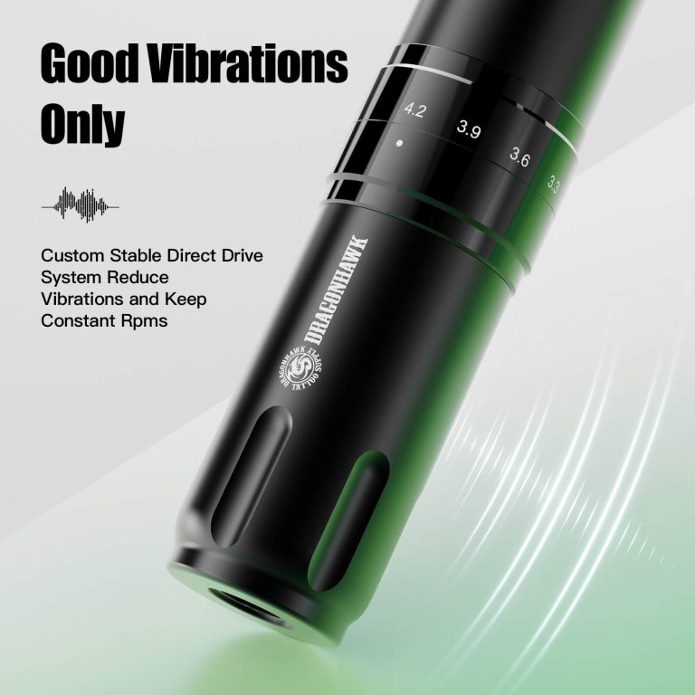 Dragonhawk Wireless Tattoo Pen Machine 7 Strokes Length | L2 Pro