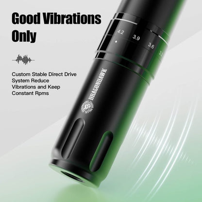 Dragonhawk Wireless Tattoo Pen Machine 7 Strokes Length | L2 Pro