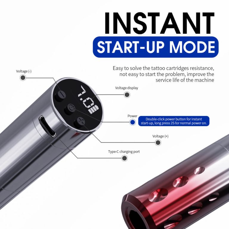 Dragonhawk Wireless Tattoo Pen Machine With 3.0MM Stroke