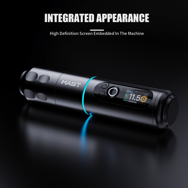 Dragonhawk Wireless Tattoo Pen Machine with 3.5MM Stroke Brushless Motor Color Screen | Mast Archer 2
