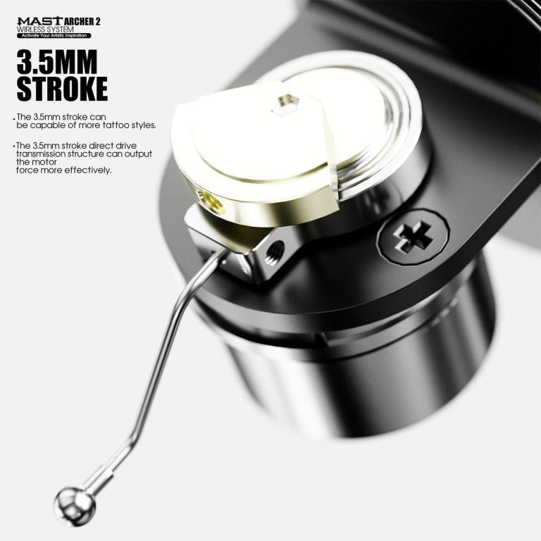Dragonhawk Wireless Tattoo Pen Machine with 3.5MM Stroke Brushless Motor Color Screen | Mast Archer 2