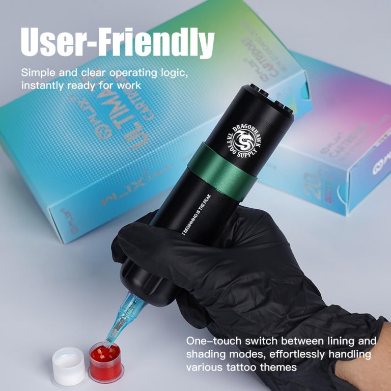 Dragonhawk Wireless Tattoo Pen Machine with 3.5MM Stroke | Styler