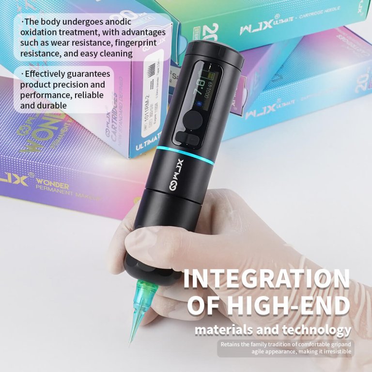 Dragonhawk Wireless Tattoo Pen Machine with 3.5MM Stroke Two Batteries | WJX W4