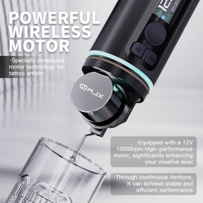 Dragonhawk Wireless Tattoo Pen Machine with 3.5MM Stroke Two Batteries | WJX W4