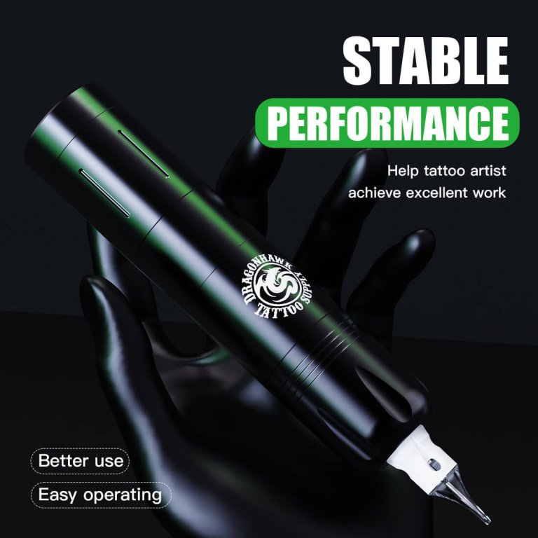 Dragonhawk Wireless Tattoo Pen Machine with 3.5MM Stroke | X3 Pro (2 Batteries ver.)
