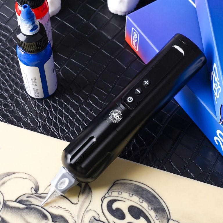Dragonhawk Wireless Tattoo Pen Machine with 3.5MM stroke Brushless Motor 5000mAh | X10