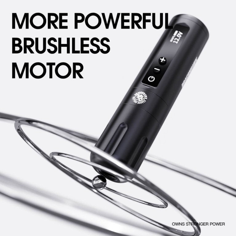 Dragonhawk Wireless Tattoo Pen Machine with 3.5MM stroke Brushless Motor 5000mAh | X10
