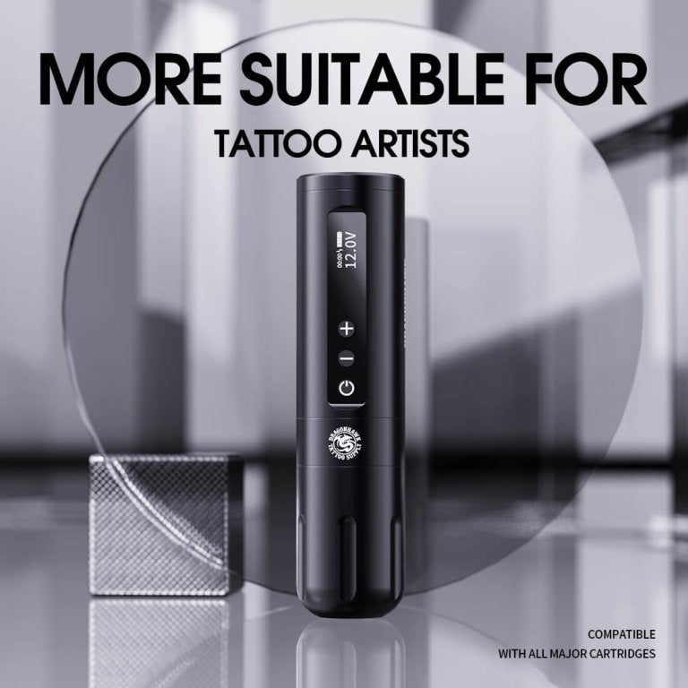 Dragonhawk Wireless Tattoo Pen Machine with 3.5MM stroke Brushless Motor 5000mAh | X10