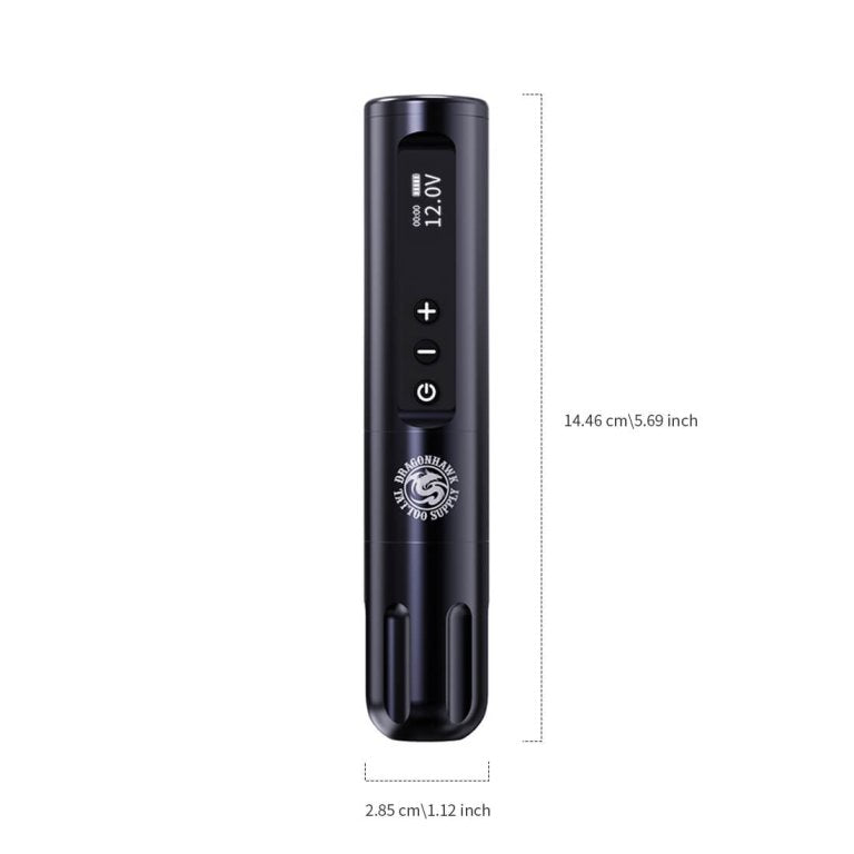 Dragonhawk Wireless Tattoo Pen Machine with 3.5MM stroke Mcore Brushless Motor 3400mAh | X9