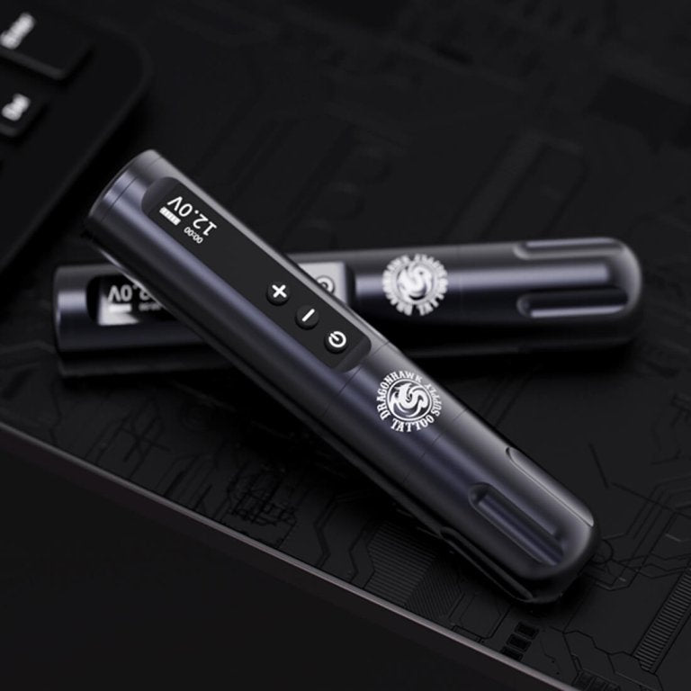 Dragonhawk Wireless Tattoo Pen Machine with 3.5MM stroke Mcore Brushless Motor 3400mAh | X9